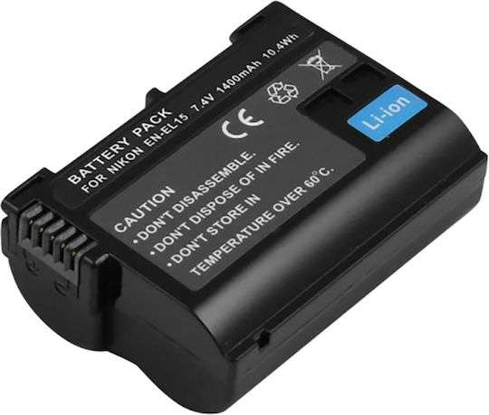 Avizar 1400mah Li-ion Battery Nikon Camera En-el15 7.4v Black