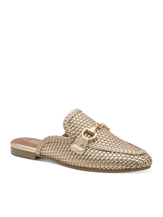 Flat Mules σε Χρυσό Χρώμα