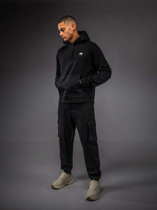 Φούτερ με Κουκούλα Black