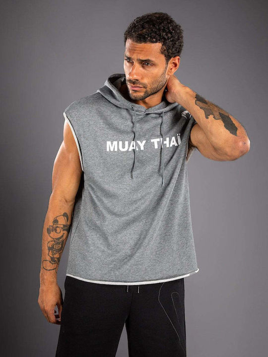 Sweatshirt with Hood Heather Grey