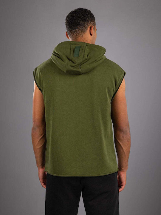 Φούτερ με Κουκούλα Military Green