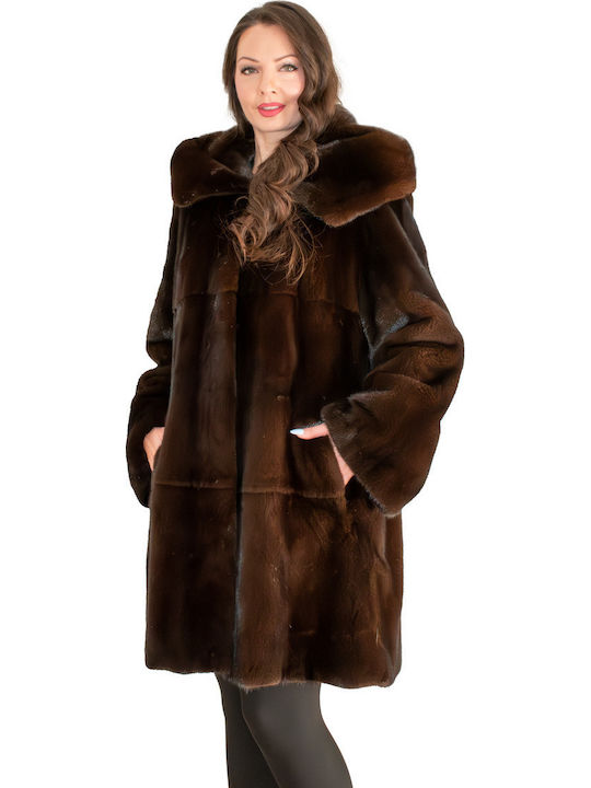 Women's Long Fur Brown