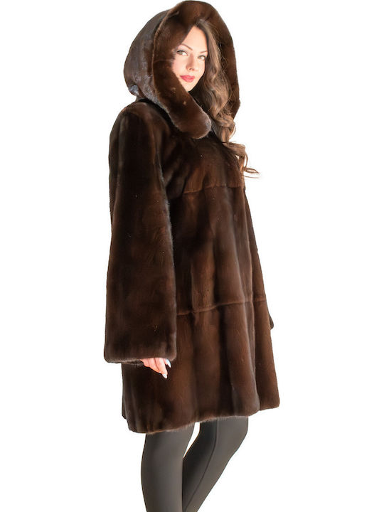 Women's Long Fur Brown