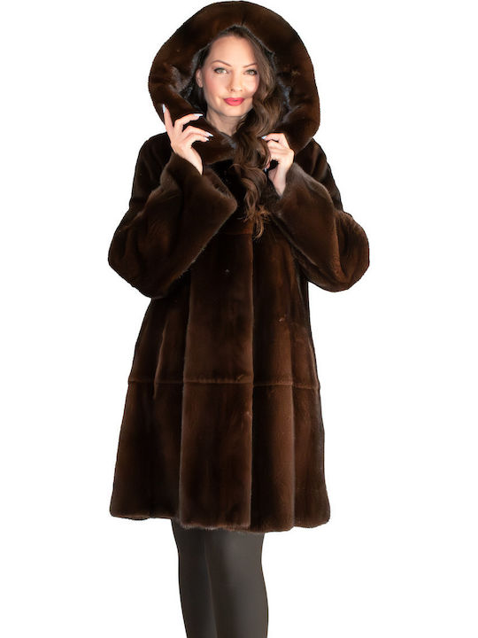 Women's Long Fur Brown