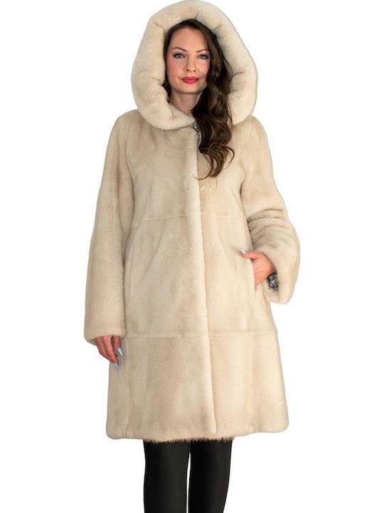 Дамска кожухарка Beige
