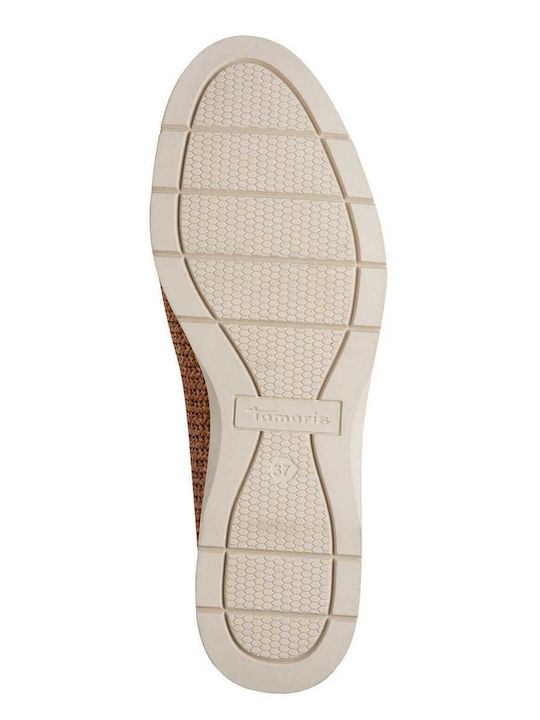 Δερμάτινα Γυναικεία Loafers σε Ταμπά Χρώμα