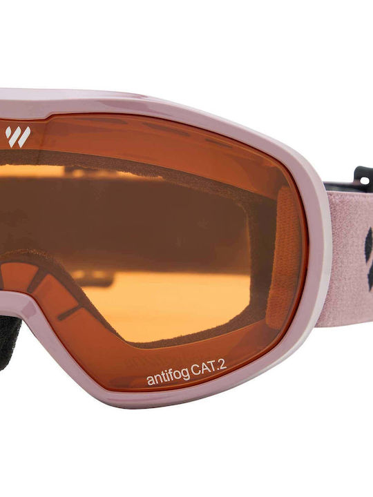 Witeblaze Μάσκα Σκι & Snowboard Παιδική Γκρι με Φακό σε Γκρι Χρώμα