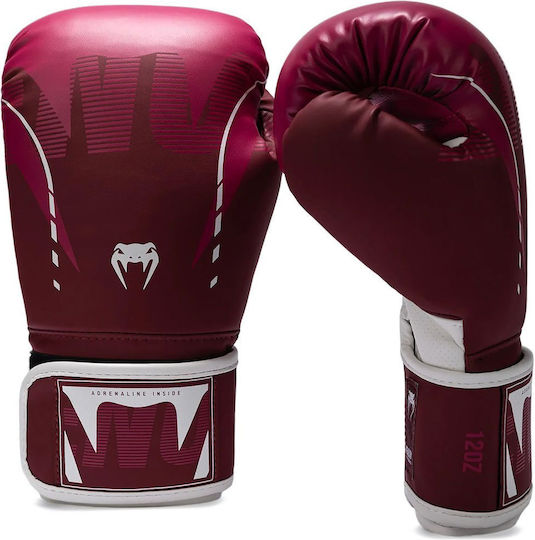 Venum Boxing Gloves made of Synthetic Leather for Match Pink