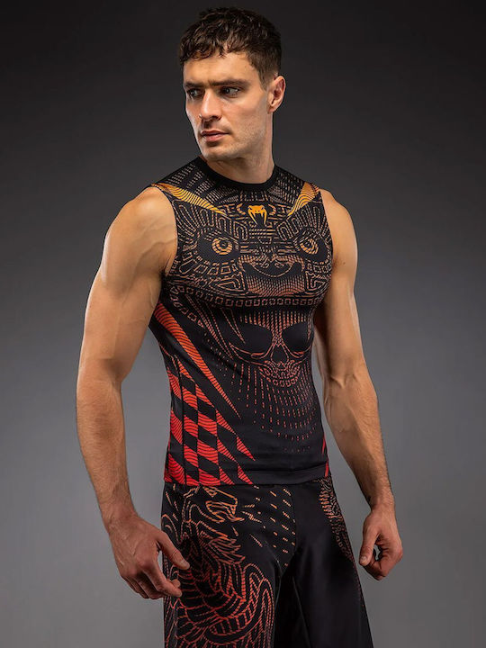 Venum Bărbați Fără mâneci Tricou VENUM-05847-100 pentru Jiu-Jitsu Neagră