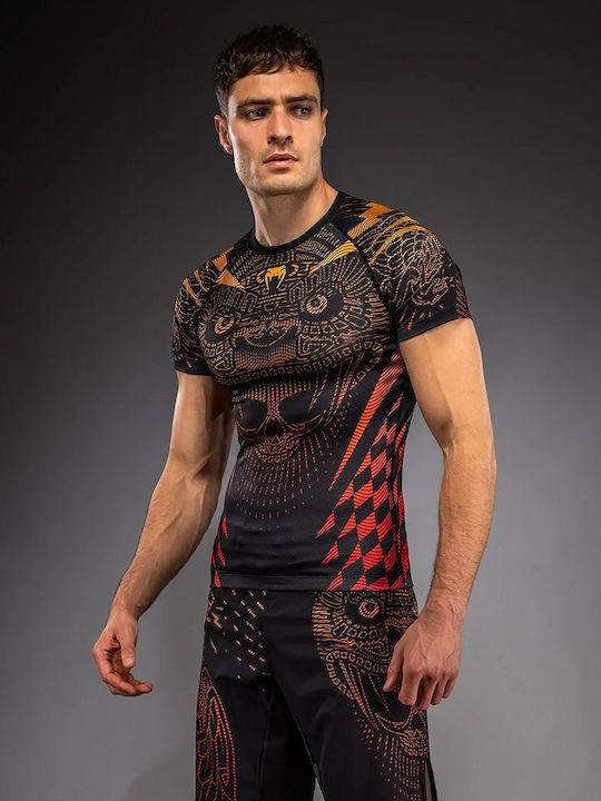Venum Bărbați Cu mânecă scurtă Tricou VENUM-05846-100 pentru Jiu-Jitsu Neagră