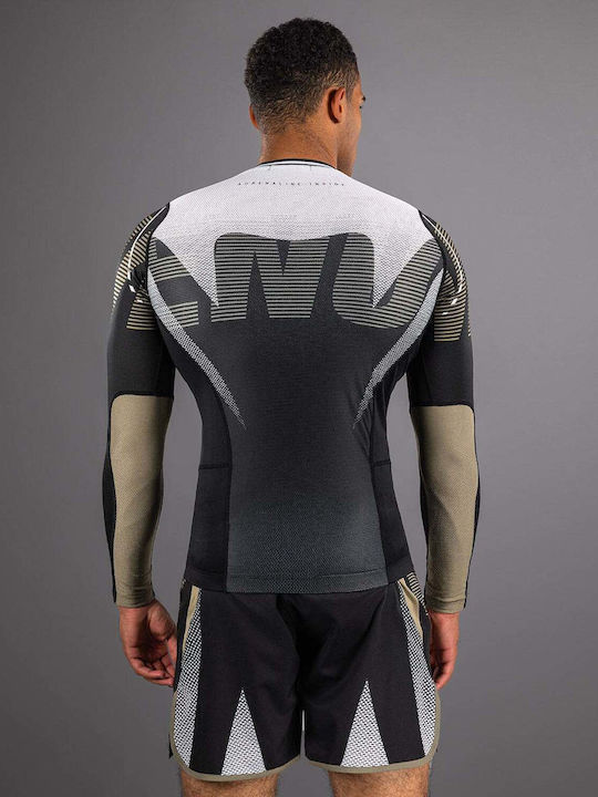 Venum Herren Langärmlig T-Shirt VENUM-05174-129 für Jiu-Jitsu Schwarz