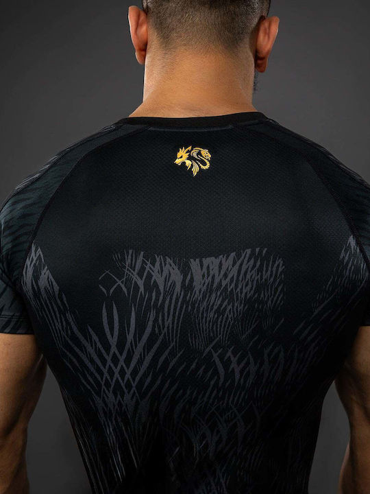 Venum Short Sleeve Shirt VENUM-05998-109 for Jiu-Jitsu Black