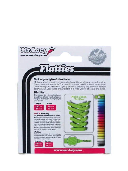 Shoelaces Mr Lacy Flatties 130cm Ngreen 315585-ngreen