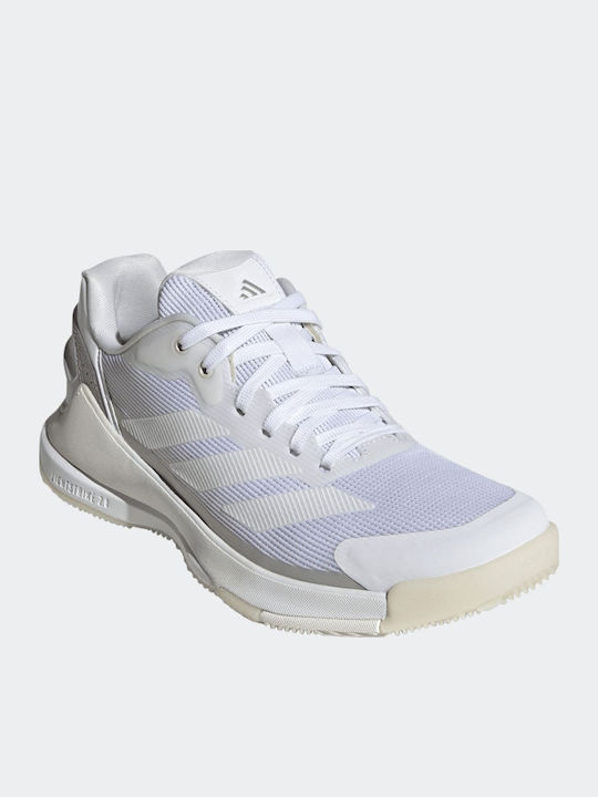 adidas Crazyquick Γυναικεία Παπούτσια Padel Λευκά