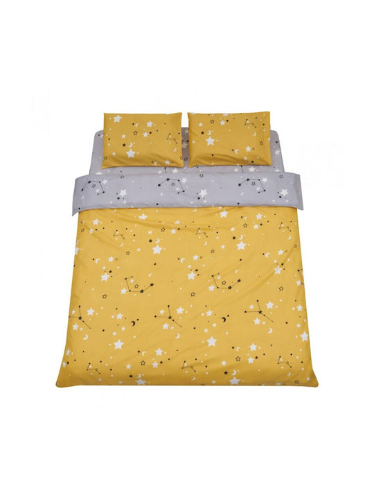 Heinner Sheet Set with 1 Pillowcase Super-Double 220x240cm. Stars 4pcs