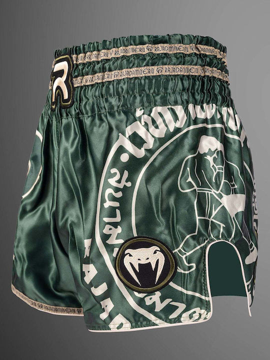 Venum X Rajadamnern Muay Thai Shorts Militärgrünes Boxershorts