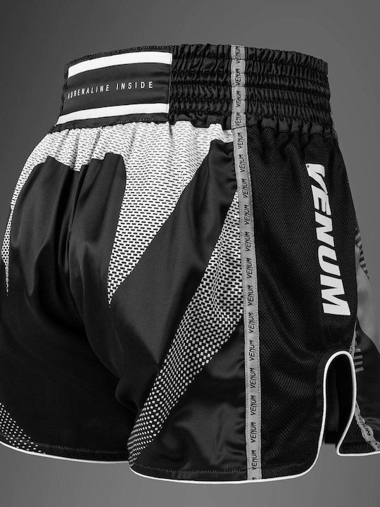 Σορτσάκια Muay Thai Venum Adrenaline Muay Thai Shorts Black Silver Grey