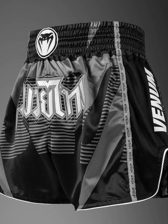 Venum Muay Thai Shorts Adrenaline Schwarz Silber Grau