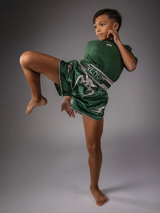 Venum Kids Kick/Thai Boxing Shorts Green