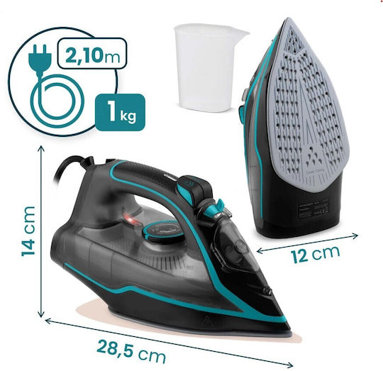 Berdsen Fier de Călcat cu Aburi 2600W cu Talpă Ceramică