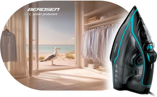 Berdsen Fier de Călcat cu Aburi 2600W cu Talpă Ceramică