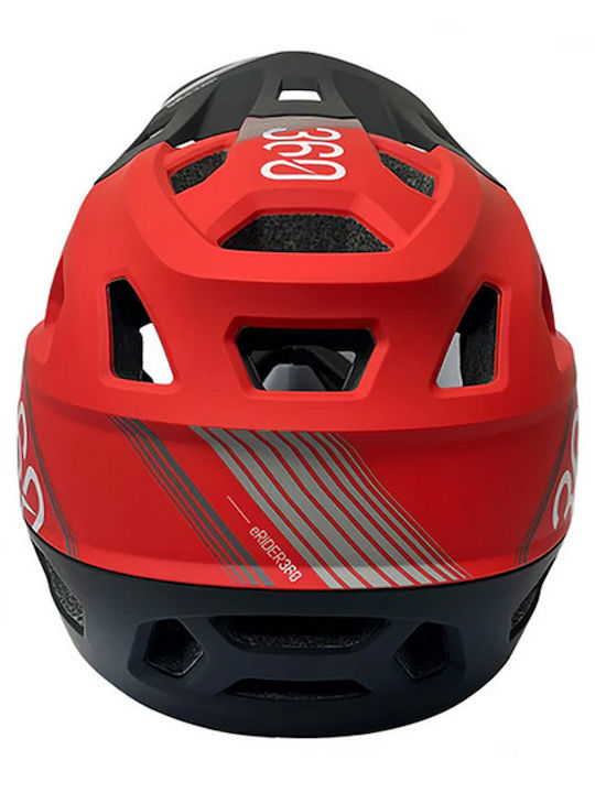 Erider360 Integra Sport Volles Gesicht Fahrradhelm Schwarz