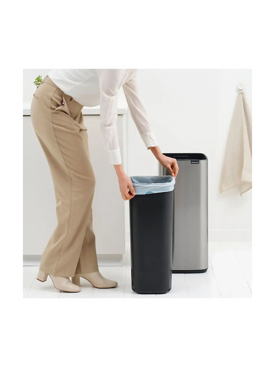 Brabantia Кошче Отпадъци от Неръждаема стомана Сив 30лт 1бр