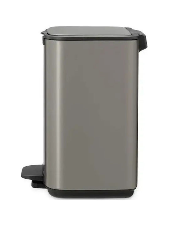 Brabantia Bo Pedal Metallisch Badezimmer Mülleimer 4Es