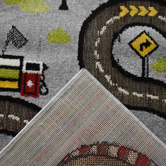 Saray Home 3d City Adventure Детско килимче Сив 133x170см