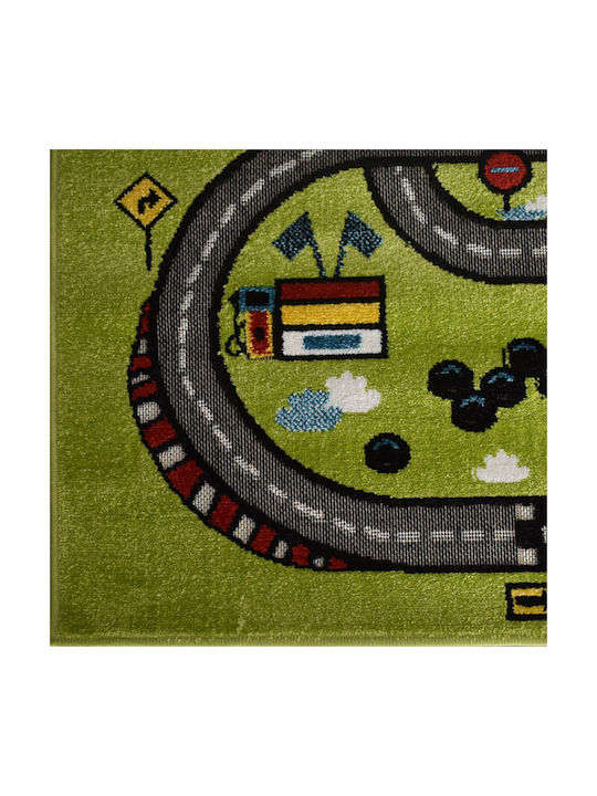Saray Home 3d City Adventure Παιδικό Χαλί Πράσινο 160x210cm