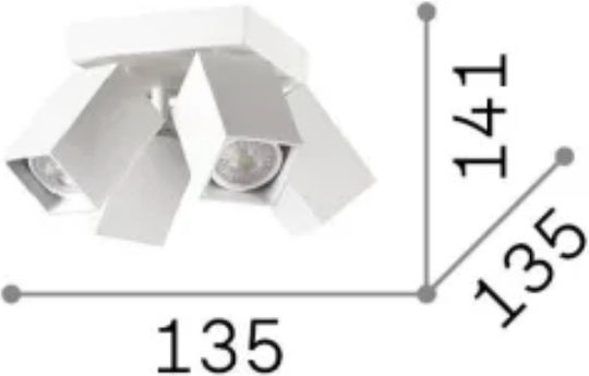 Ideal Lux Spot in White Color
