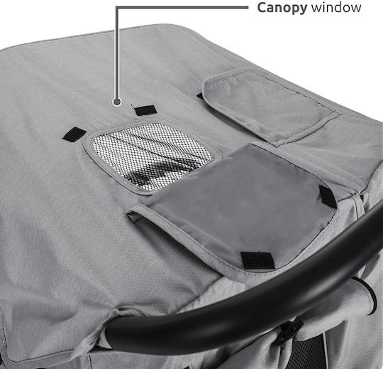 Lorelli Twin Adjustable Double Stroller Suitable for Newborn Grey 13.67kg