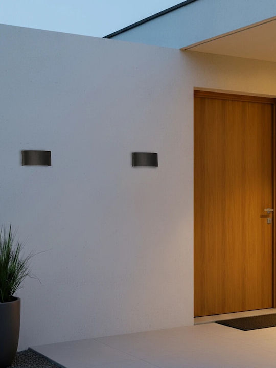 kelvo SIXOAD Wall-Mounted Outdoor Lighting LED IP65 18W with Warm White Light Dimensions 17x4x8cm