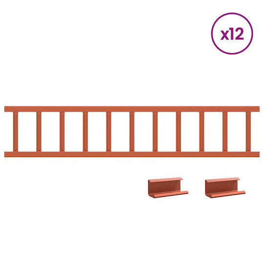 vidaXL Garden Fencing Material 1pcs Red