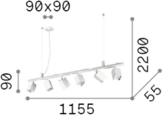 Ideal Lux Sp6 Square Ideal Lux Sp6 Square