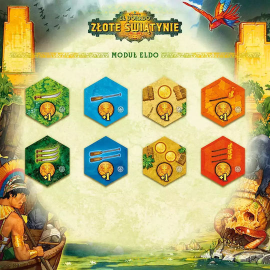 Board Game Expedition To El Dorado: Golden Temples for 2-4 Players 10+ Years Old (PL) Nasza Ksiegarnia