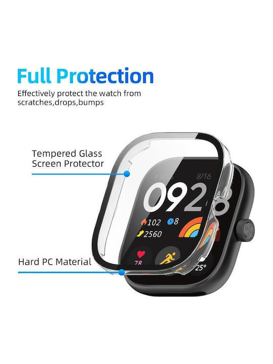 Redmi Watch 4 Xdfind Tempered Film Integrated Pc Watch Protective Cover Transparent White
