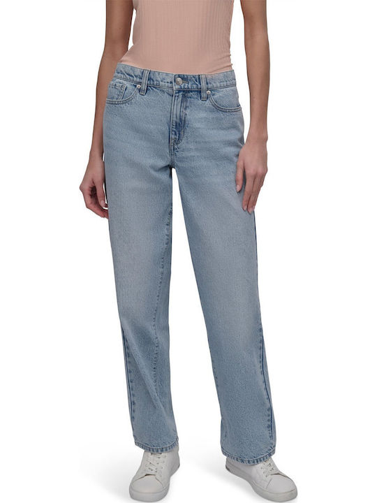 Γυναικείο Jean Παντελόνι Mid Rise σε Relaxed Εφαρμογή