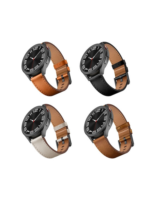 Samsung Galaxy Gear Sport 20mm Sx Connector Metal Button Switch Leather Watch Band Starlight