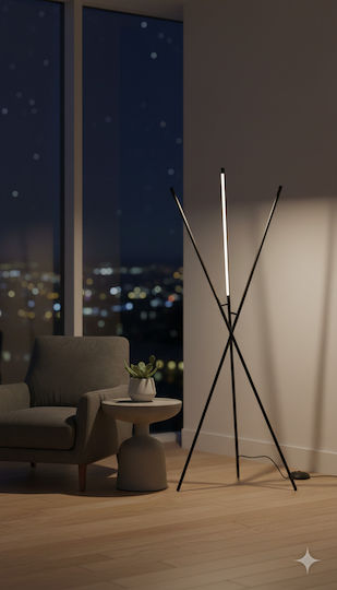 Pakketo LED Floor Lamp H145cm. Black Pakketo LED Floor Lamp H145cm. Black