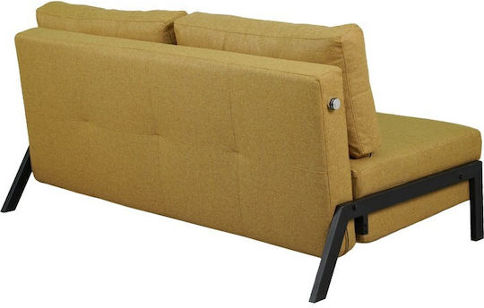 Fancy Διθέσιος Καναπές Κρεβάτι Κίτρινη 150x92x77εκ.