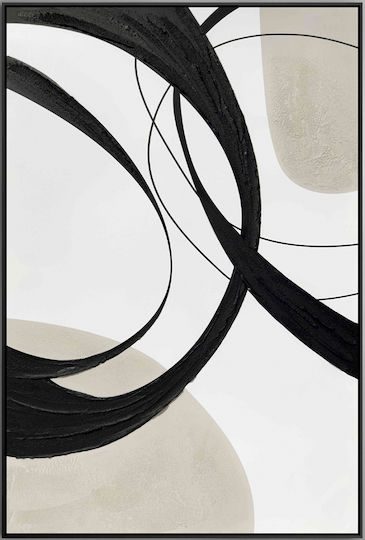 Actio Ii 386692 – Acrylic Painting 80x120cm Black Frame