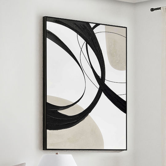 Actio Ii 386692 – Acrylic Painting 80x120cm Black Frame