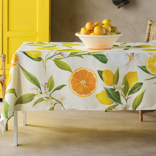 Kentia Tablecloth Rambler Yellow 135x180cm
