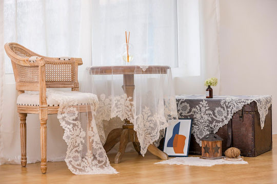 Liolios Home Ράνερ με Κέντημα Cappuccino 40x160εκ.