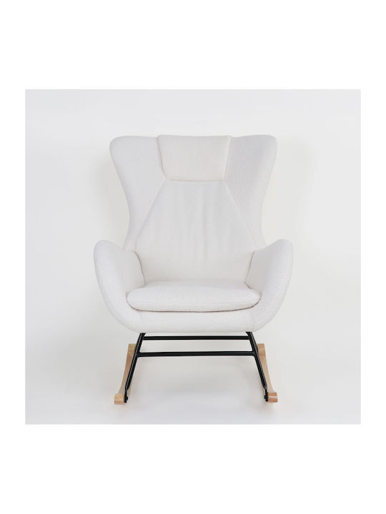 Lapin Rocking Armchair White 67x87x90cm