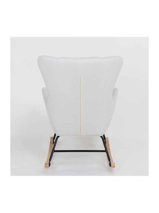 Lapin Rocking Armchair White 67x87x90cm