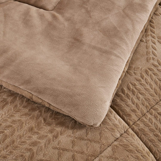 Liolios Home Πάπλωμα Υπέρδιπλο 240x260εκ. Coffee