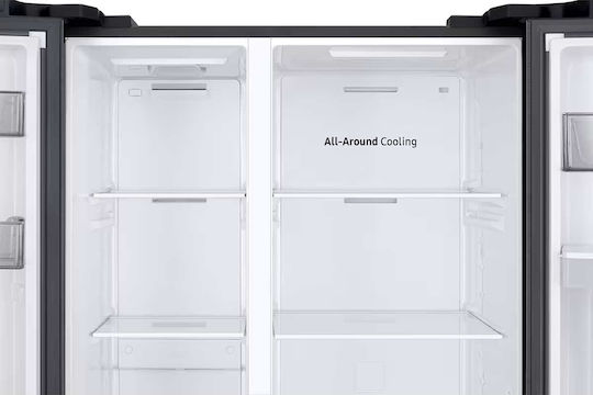 Samsung Ψυγείο Ντουλάπα 578lt Total NoFrost Υ178xΠ91.2xΒ65.4εκ. Μαύρο RS57DG410EB4EF