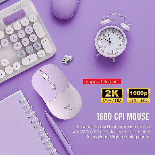 Alcatroz Jellybean A5000 Wireless Keyboard & Mouse Set English US Lilac